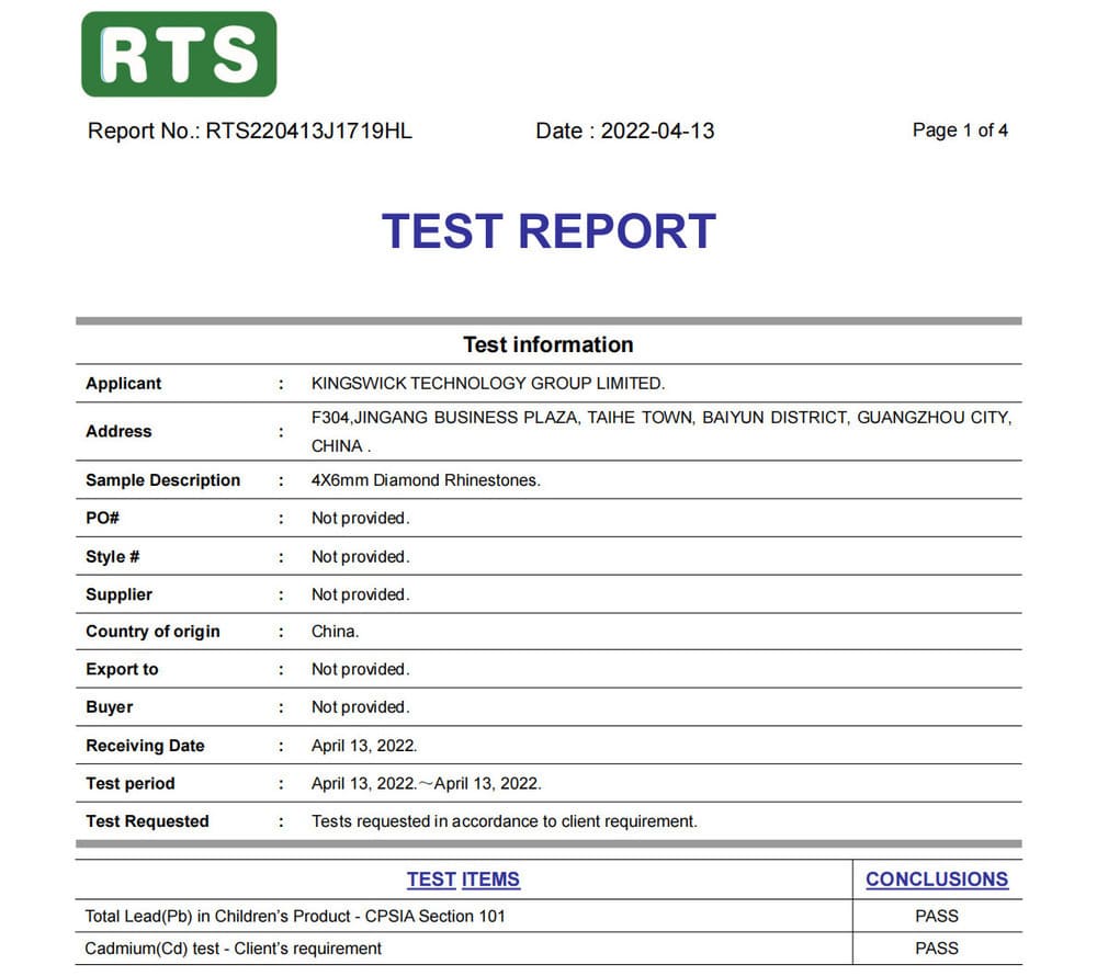 Quality Certifications